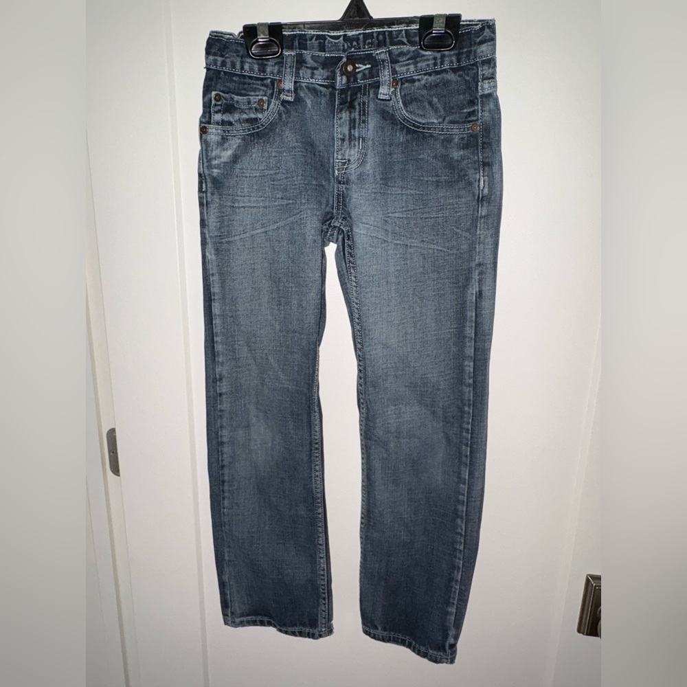 Flypaper straight leg jeans boy's sz 10 EUC adjustable waist